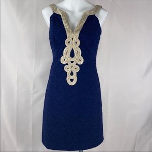Lilly Pulitzer Navy Emery Shift Dress